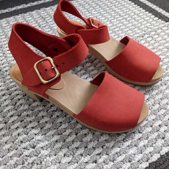 Bryr clogs tomato mid-heel - Picture 2 of 11